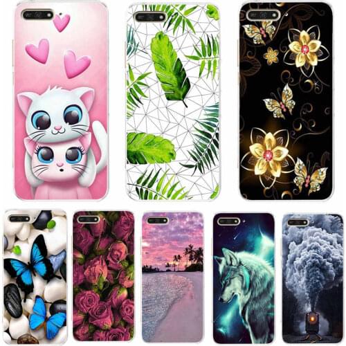 For Huawei Honor 7A 5.7"inch AUM-L29 Case Soft Silicon TPU Phone Back cover 360 Protective Case For Huawei Y6 2018 coque