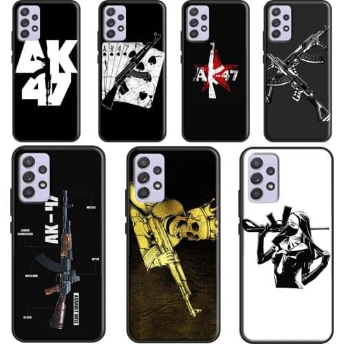 AK47 Gun Phone Case For Samsung Galaxy A52 A32 A42 A72 A12 A21S A20e A40 A50 A70 A31 A51 A71 A02S