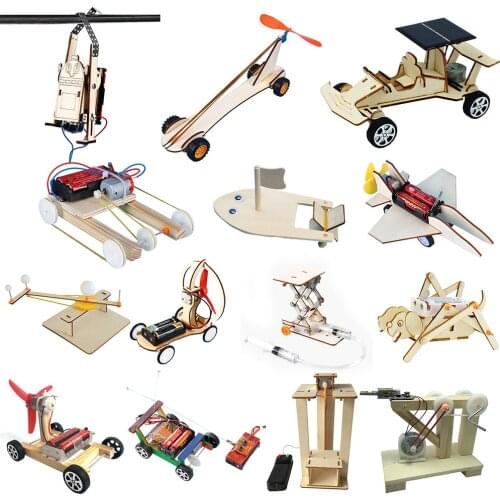 Kids DIY Science Toys Educational Scientific Experiment Kit Hydraulic Lift Table Model Physics School STEM Projects