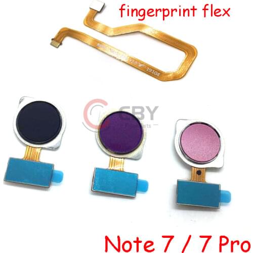 For Xiaomi Redmi 7 Note 7 Touch ID Fingerprint Sensor Flex Home Menu Button Flex Cable