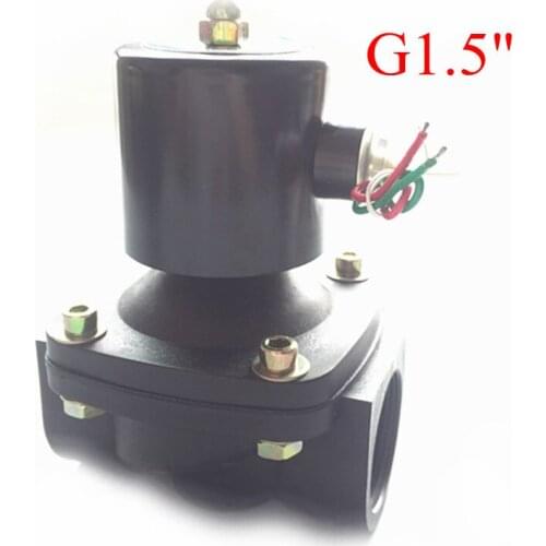 Free Shipping 1.5" Solenoid valve water valve N/C 2 way Air Oil gas 2W400-40 AC220V electromagnetic valve