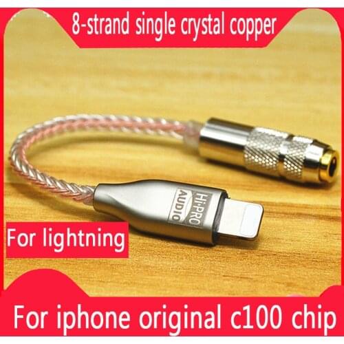 HiFi MFi Lightning to 3.5mm Jack AUX Cable for iPhone 11 Pro X XS XR 8 7 3.5mm Lightning Headset Audio Adapter Splitter decoding