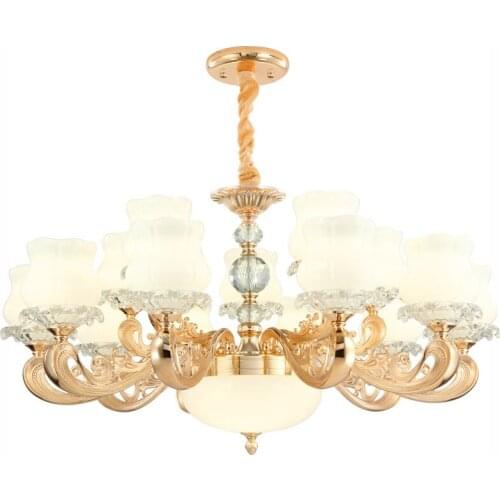 2020 New European-style Crystal Chandelier Creative Home room light living room chandeliers E14 LED lamp Lustre Lighting AC220V