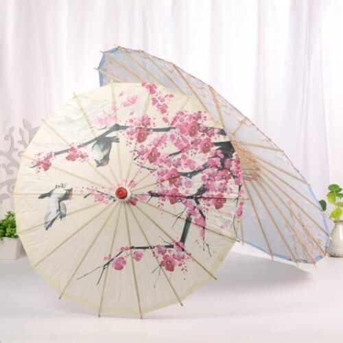 Chinese Decorative Oil Paper Umbrella Home Decor Bamboo Craft Umbrella For Classical Dance Performance Cosplay Photography Prop