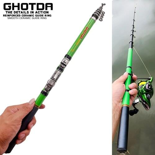 Short Fishing Rod and Reel Set Rod Combo Mini Telescopic Rock Rod Metal Spool High Gear Ratio 5.5:1 Spinning Reel Hot Sale