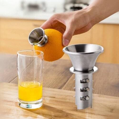 Kitchen Fruit Tool Lemon Squeezer Orange Juicer Stainless Steel Manual Drill multifunctional creative kichen tools home gadgets