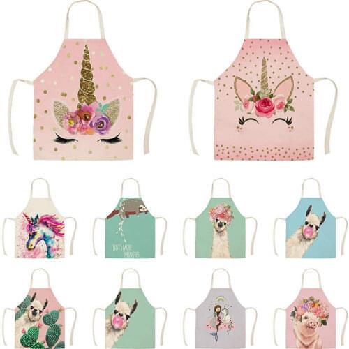 Panda animal pattern cooking accessories Apron for kitchen Kitchen apron master apron Women kitchen apron alpaca Child apron