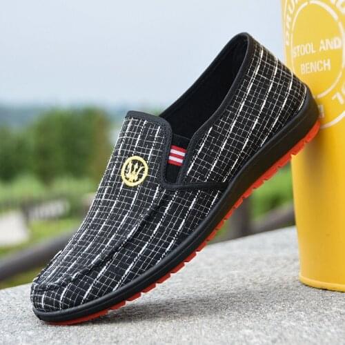 Fashion Shoes Walking Men Shoes Men Casual Shoes 2020 Spring Hot Sale Sweat-Absorbant Breathable Casual Canvas Men Driving Shoes