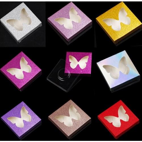 3d Butterfly Hollow False Eyelashes Packaging Case With Tray Empty Mink Eyelash Package Boxes Lashes Box For Women Girls