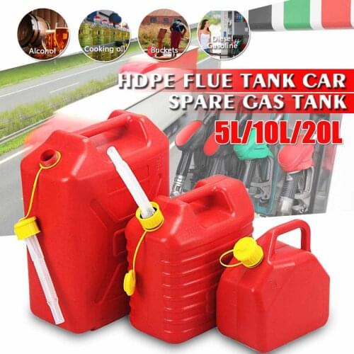 New 5L/10L/20L Fuel Tanks Plastic Petrol Cans Car Jerry Can Mount Motorcycle Gas Cans Gasoline Oil Container fuel Canister