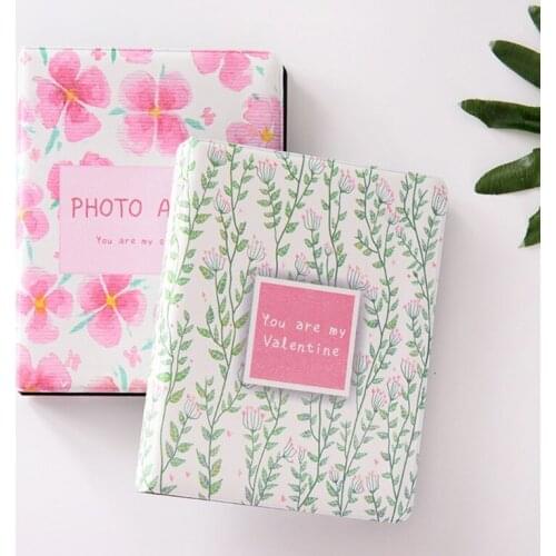2021 New Portable Blooming Flower 3" Photo Album 64 Photos Large Wedding Photo Memory Books Horizontal and Vertical Family Photo