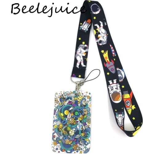 Space Astronaut Neck Strap Lanyard for keys lanyard card ID Holder Key Chain for Gifts Accessories Decorations