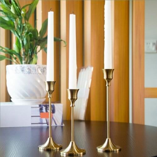 Wedding Dinning Candlestick Holders Centerpiece Table Decorative Candle Holder Single-head Taper Candle Holder Ornaments