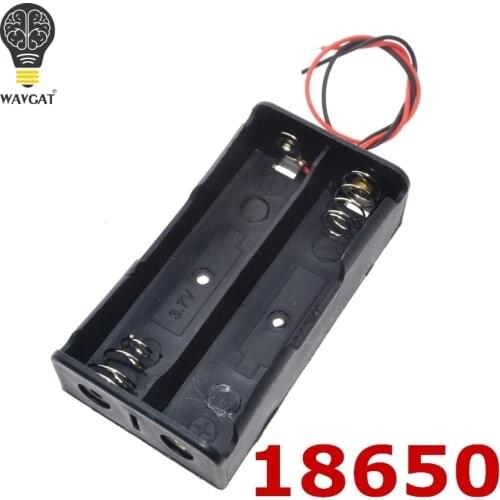 WAVGAT Power Bank 18650 Battery Holder Plastic Battery Holder Storage Box Case for 2x 18650