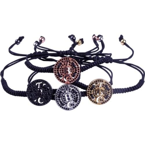 Anil Arjandas Woman and Men Bracelet Round Saint Charm Macrame Braiding Bracelets Friendship Gift Fashion Jewelry