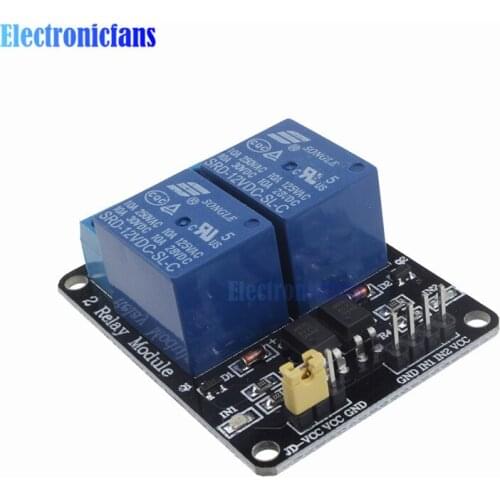 2 Channel 2CH Relay Module DC 24V With Optocoupler For PIC AVR DSP ARM For Arduino