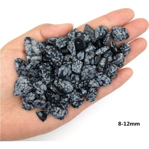 5-7mm 50g Natural Snowflake Obsidian Crystal Gravel Gemstone Crystal Stones Mineral Specimen Natural Quartz Crystals
