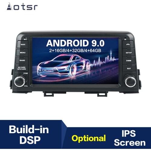 8" Android 9.0 IPS GPS Navigation Car Radio Player For KIA morning 2016 2017 Tape Recorder Head Unit Multimedia Player