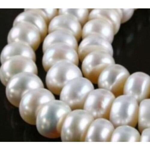 8*10MM White Freshwater Akoya Pearl Shell Pearls Loose Beads Jewelry Semi-finished Necklace Natural