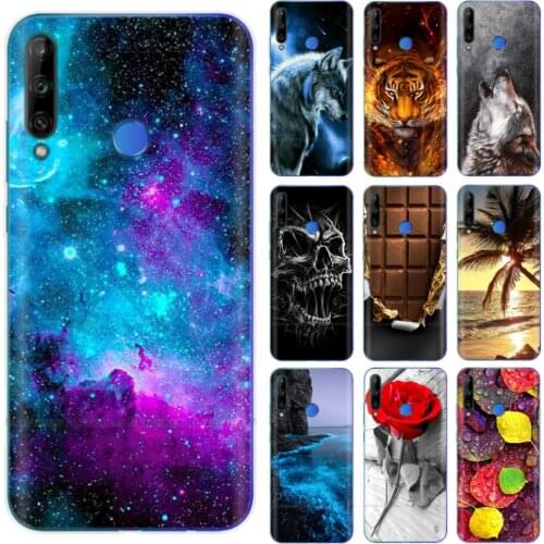 For Honor 9c Case Soft Silicone Phone Cover TPU Case For Huawei Honor 9c 9 C Honor9C AKA L29 Fundas Cute Cartoon Flower Bumper