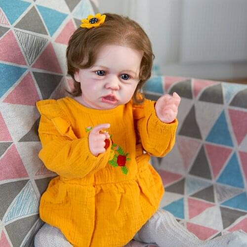 Hoomai 23'' Silicone bebe dolls Realistic Reborn Baby Dolls Silicone Soft Kids Christmas Gift Best Playmates