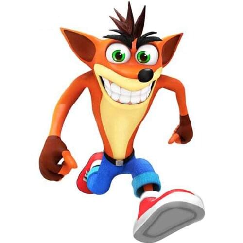 Hot 13cm X 9cm for Crash Bandicoot Car Styling Stickers Auto Air Conditioner Decal Car Styling Vinyl Material Decoration for Car