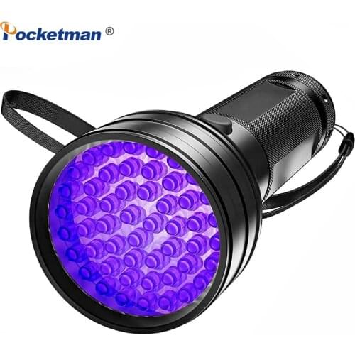 Powerful UV Flashlight Black Light UV Light 51LED 21LED 12LED UV Light 395-400nm LED UV Flashlight UV Torch Safety UV Detection