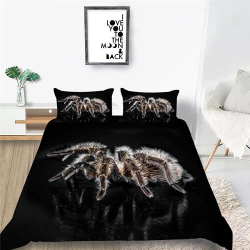 2020 New Products Bed Set 2/3 Pcs/Set Variety Spider Design Print Duvet Cover Queen King Bed linens set