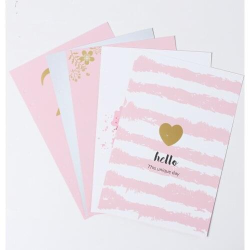 New cute creative cartoon lover hart series 6 holes spiral notebook binder index dividers papers set stationery A5 A6