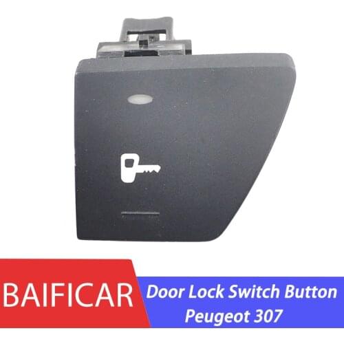 Baificar Brand New Genuine Central Door Lock Locking Interdict Control Switch Button 96366684XT 6554F3 For Peugeot 307