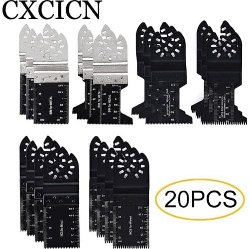 Oscillating Saw Blade Multitool Quick Release Tools Kit for Cutting Wood Plastic Soft Metal