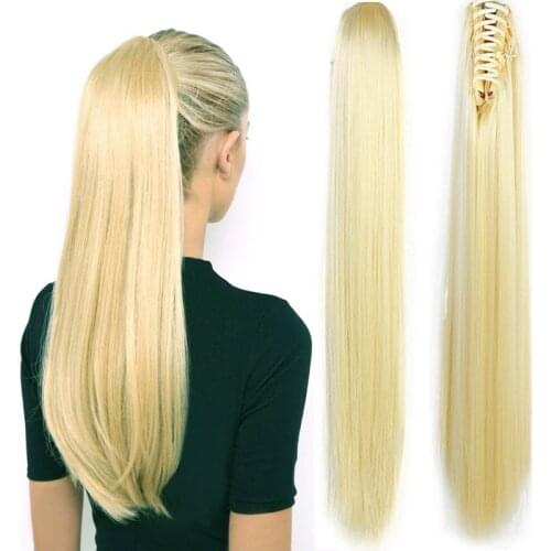 PAGEUP Claw Clip On Ponytail Hair Extension Synthetic Ponytail Extension Hair For Women Pony Tail Hair Hairpiece