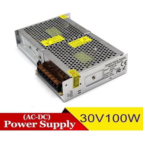 Variable DC Power Supply 30V 3.3A 100W Transformers AC100-240V AC DC30V SMPS for Electrical Machinery Equipment Cctv