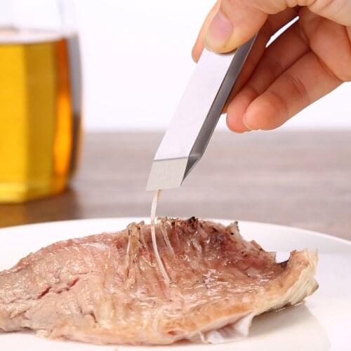 Stainless Steel Fish Bone Tweezers Remover Kitchen Gadgets Fish Tweezers Kitchen Accessories Pincer Tongs Pick-Up Seafood Tool