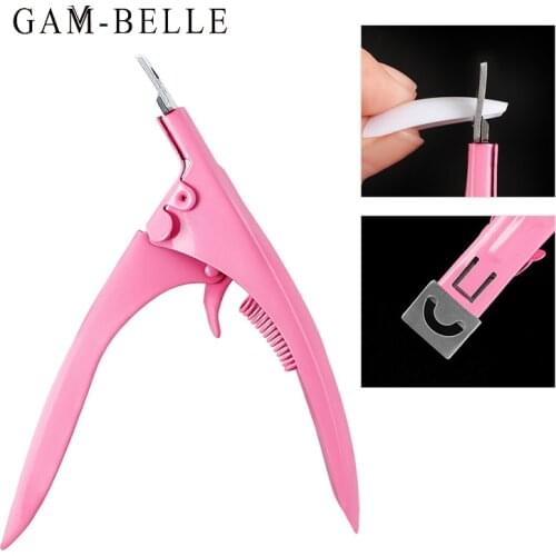 GAM-BELLE Professional Nail Art Clipper Special type U word False Tips Edge Cutters Manicure Stainless Steel Nail Art Tools