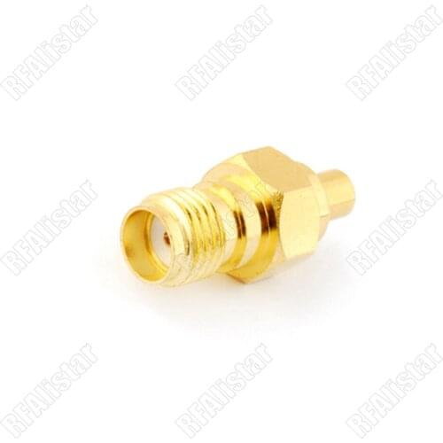 10 Pieces SMA Jack female to MMCX female straight adapter goldplated connector For WiFi