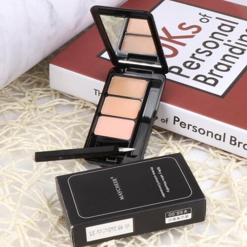 Three-color Concealer Moisturizing Cover Dark Circles And Acne Marks For A Natural Makeup Concealer Face Makeup Cosmetics TSLM1
