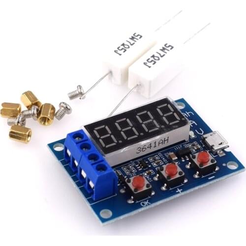 ZB2L3 Battery Tester LED Digital Display 18650 Lithium Battery Power Supply Test Resistance Lead-acid Capacity Discharge Meter