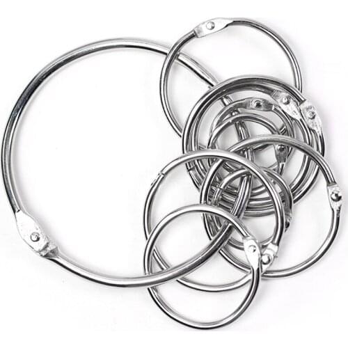 10 pieces/lot)The Iron rings Card buckle DIY photo album CARDS Binding ring A hoop Open circles key rings