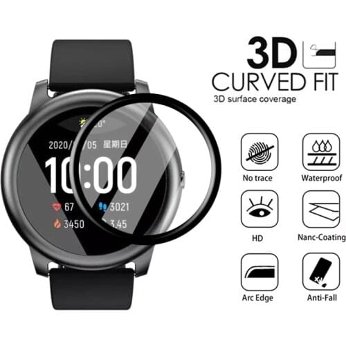 2PCS 3D Full Coverage Soft Protective Film Cover For Xiaomi Haylou LS05 LS05 Smart Watch Screen Protector (Not Glass)