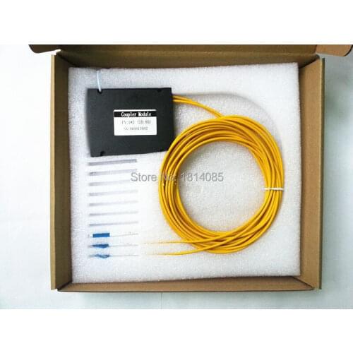3.0mm 1X2 20:80 Coupling ratio SM Dual Window Fiber optic Splitter with FC/APC FBT1X3 Splitter ABS