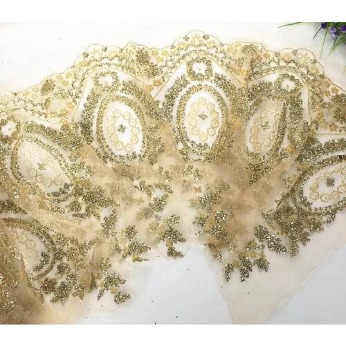 3M/Lot mesh lace gold bronzed lace trim wedding decoration DIY craft accessories