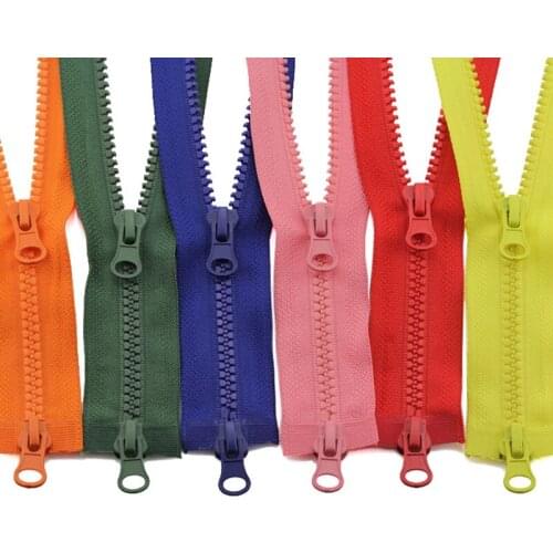 5# Open-end Double Slider Resin Zipper Down Jacket /Overcoat Vestidos Zipper Accesorios Para La Costura 80cm/100cm/120cm/150cm