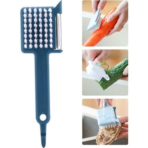 5-in-1 Multifunctional Fruits Peeler Potatoes Slicer Tools with Cleaning Brush Grater for Vegetables Kitchen Accessories Gadget