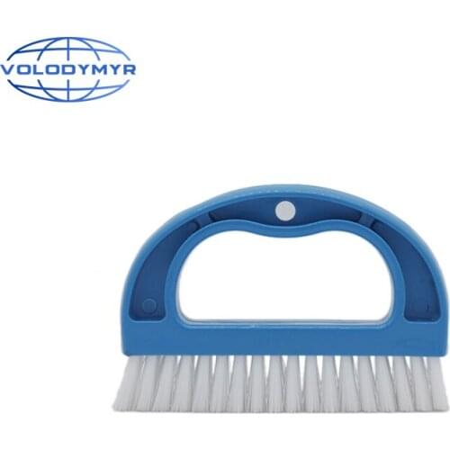 Car Interior Brush Wash Brushes Blue Plastic 9.5*13.5*2.5cm for Door Gap Floor Mat Auto Cleaning Detailing Washing Tools