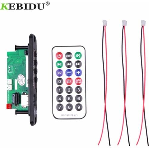 DC 5V 12V MP3 WMA Decoder Board 2*3W amplifier Bluetooth 5.0 Handsfree Wireless Audio Module Support APE USB AUX TF FM Radio