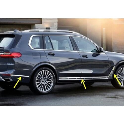 For BMW X7 G07 2019 2020 2021 STAINLESS STEEL CAR SIDE DOOR BODY PROTECTOR MOLDING COVER TRIM