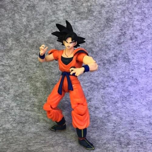 Dragon Ball Kakarotto SHF PVC Action Figure Movable Black Hair Son Goku Model Toys