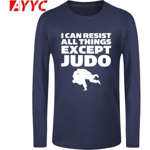 AYYC long sleeve tee Cool Judo Printed T Shirts Men New Summer Style Short Sleeve T-shirts Funny Judo Boys Tops Tee Cotton