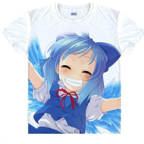 Touhou Project T-Shirt Reimu Hakurei Shirt Man t-shirts Anime Products style women summer t-shirts Anime Girl Action Figures A